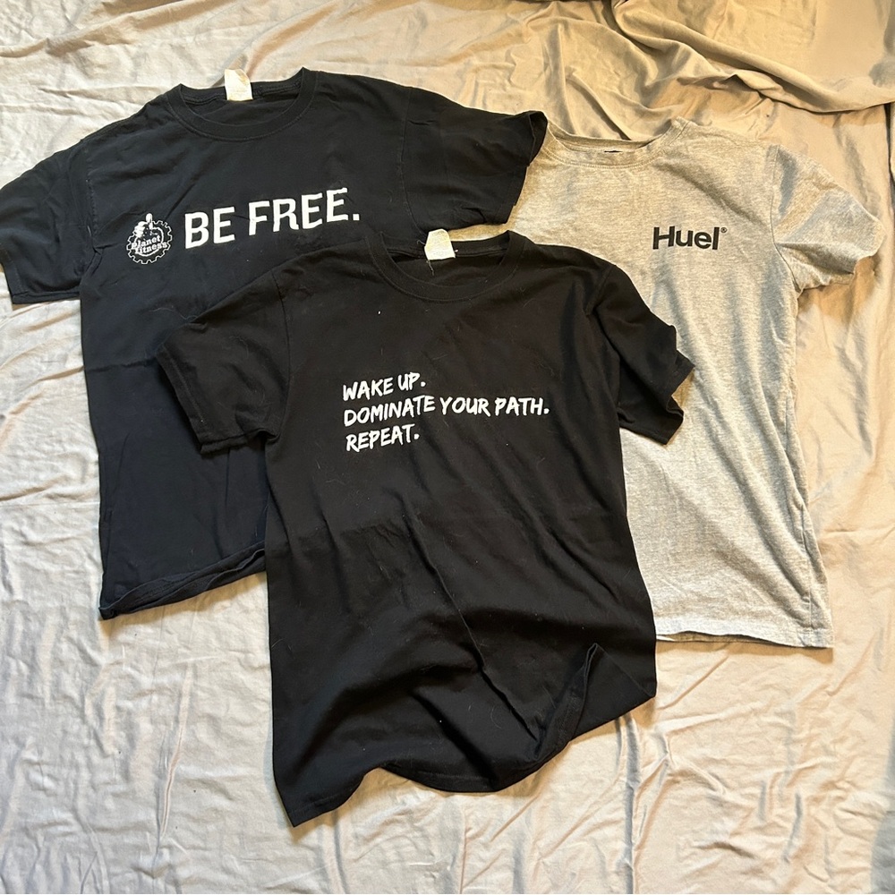 Set of gym shirts